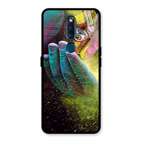 Colours Glass Back Case for Oppo F11 Pro