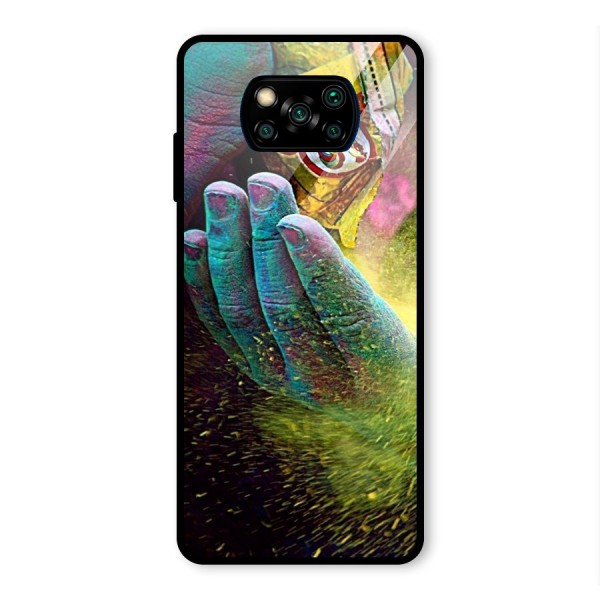 Colours Glass Back Case for Poco X3 Pro