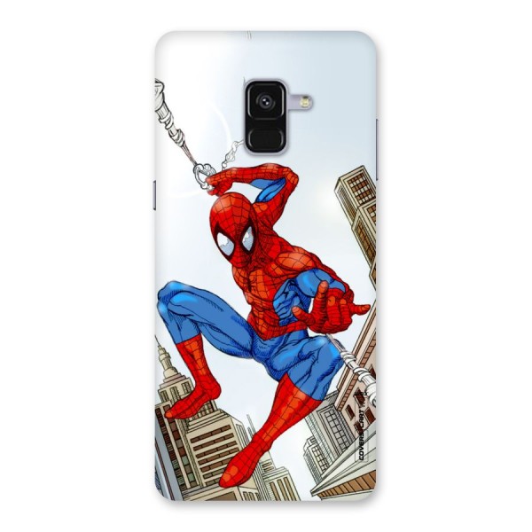 Comic Spider Man Back Case for Galaxy A8 Plus