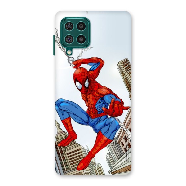 Comic Spider Man Back Case for Galaxy F62