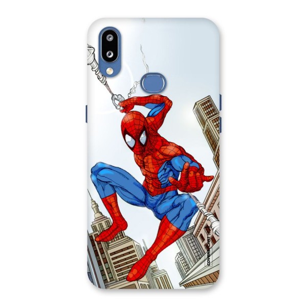 Comic Spider Man Back Case for Galaxy M01s