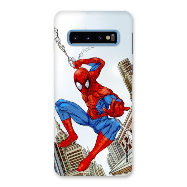 Comic Spider Man Back Case for Galaxy S10