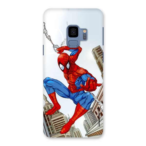 Comic Spider Man Back Case for Galaxy S9