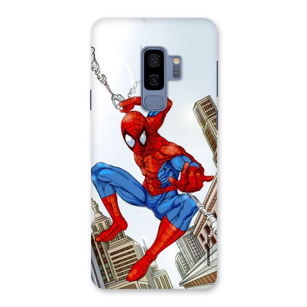 Comic Spider Man Back Case for Galaxy S9 Plus