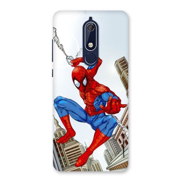 Comic Spider Man Back Case for Nokia 5.1