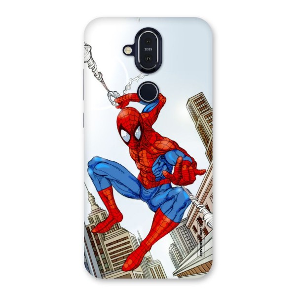 Comic Spider Man Back Case for Nokia 8.1