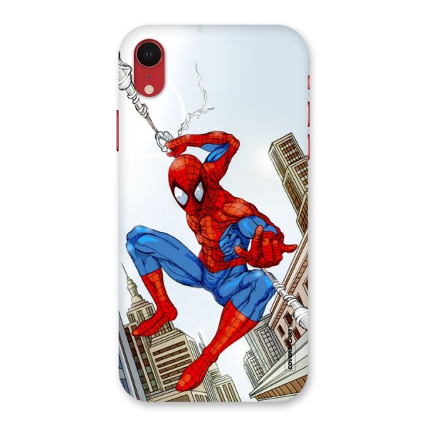 Comic Spider Man Back Case for iPhone XR