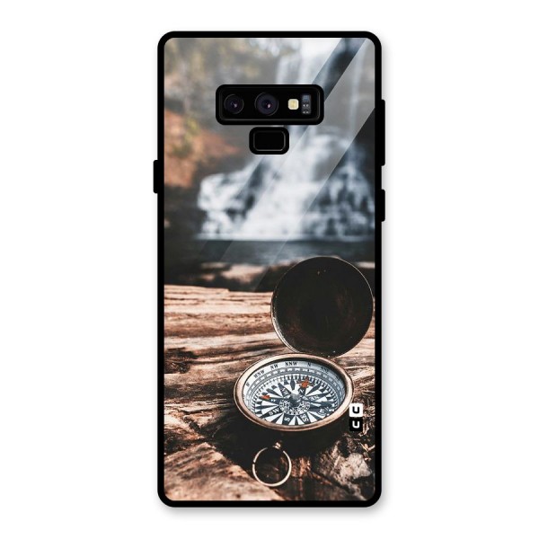 Compass Travel Glass Back Case for Galaxy Note 9