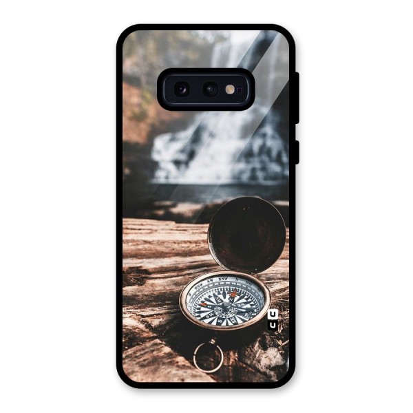 Compass Travel Glass Back Case for Galaxy S10e