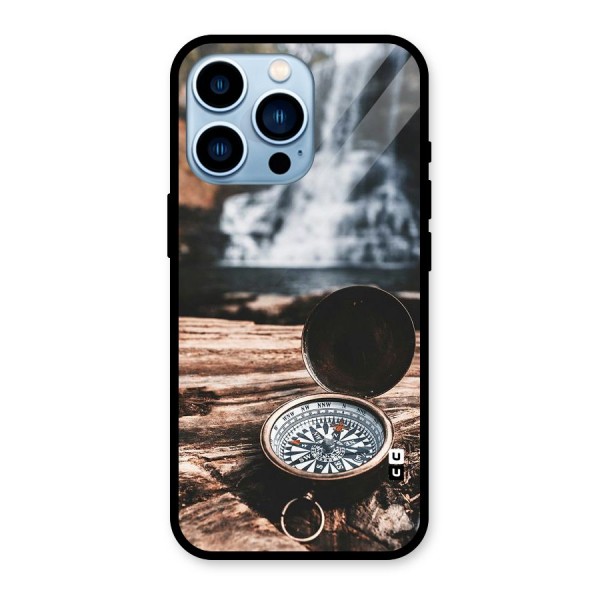 Compass Travel Glass Back Case for iPhone 13 Pro