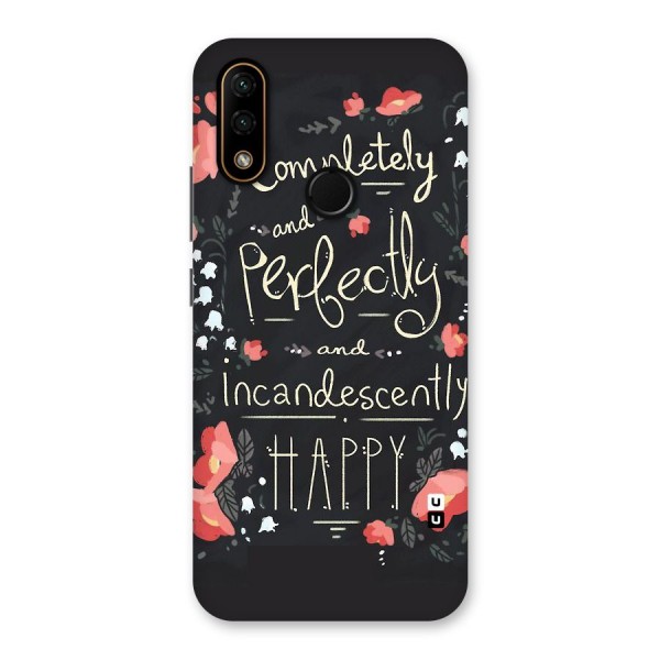 Completely Happy Back Case for Lenovo A6 Note