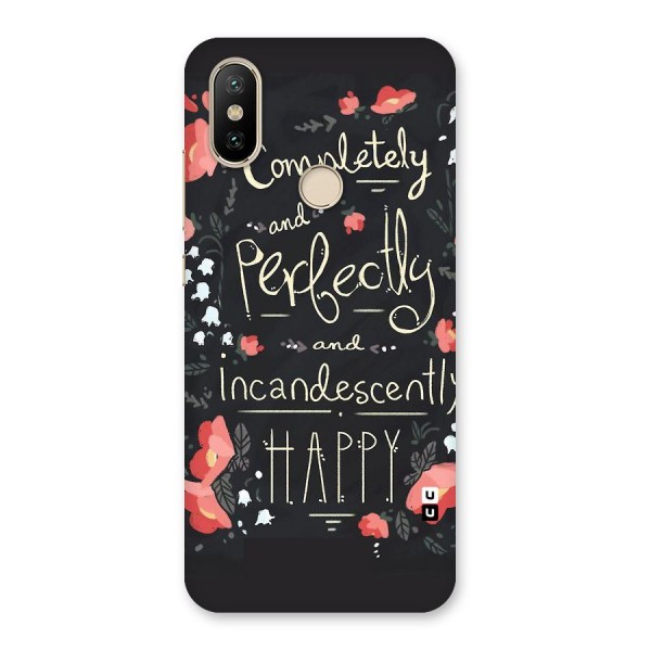 Completely Happy Back Case for Mi A2