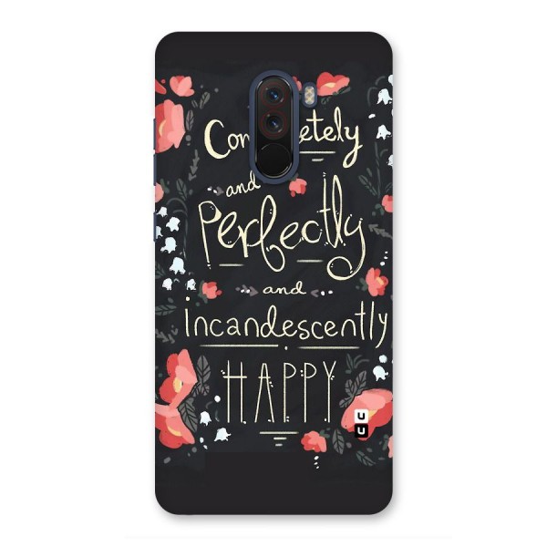 Completely Happy Back Case for Poco F1