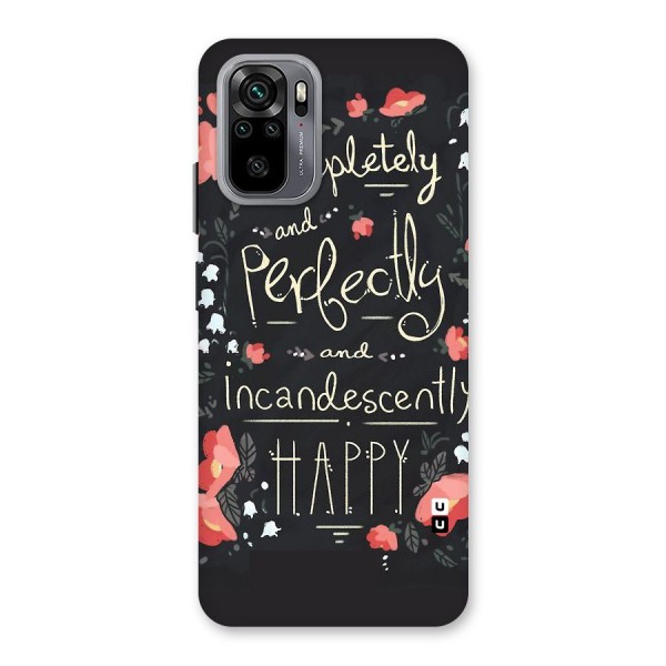 Completely Happy Back Case for Redmi Note 10