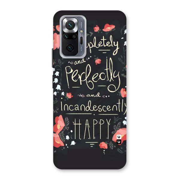 Completely Happy Back Case for Redmi Note 10 Pro