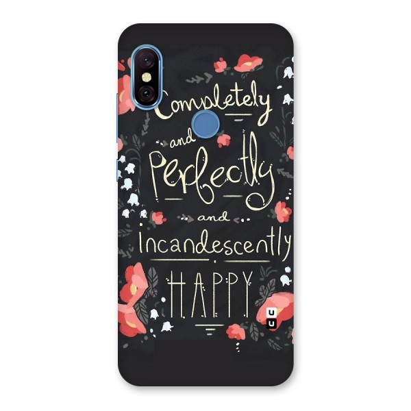 Completely Happy Back Case for Redmi Note 6 Pro