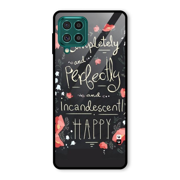 Completely Happy Glass Back Case for Galaxy F62