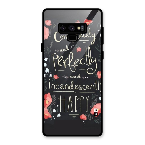 Completely Happy Glass Back Case for Galaxy Note 9