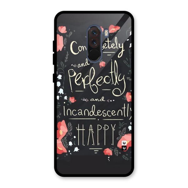 Completely Happy Glass Back Case for Poco F1