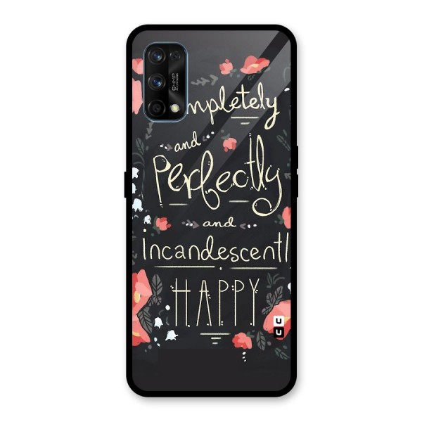 Completely Happy Glass Back Case for Realme 7 Pro