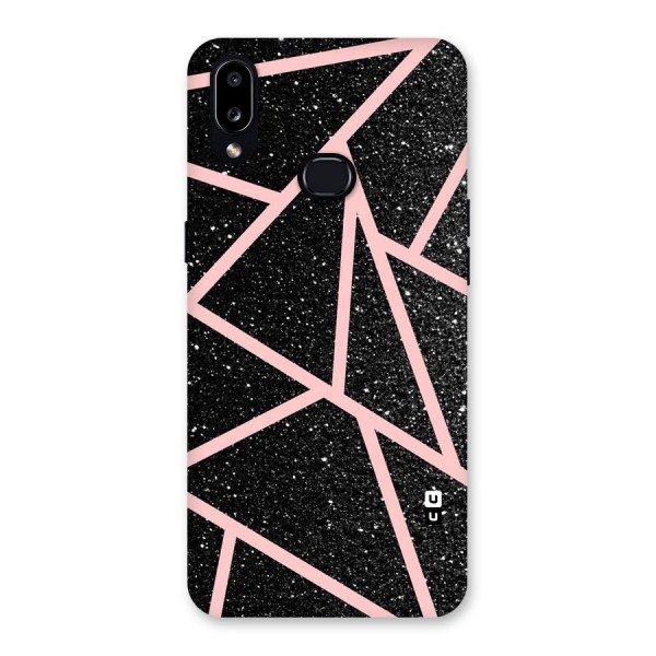 Concrete Black Pink Stripes Back Case for Galaxy A10s