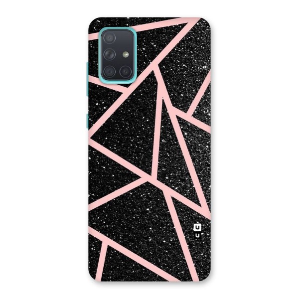 Concrete Black Pink Stripes Back Case for Galaxy A71