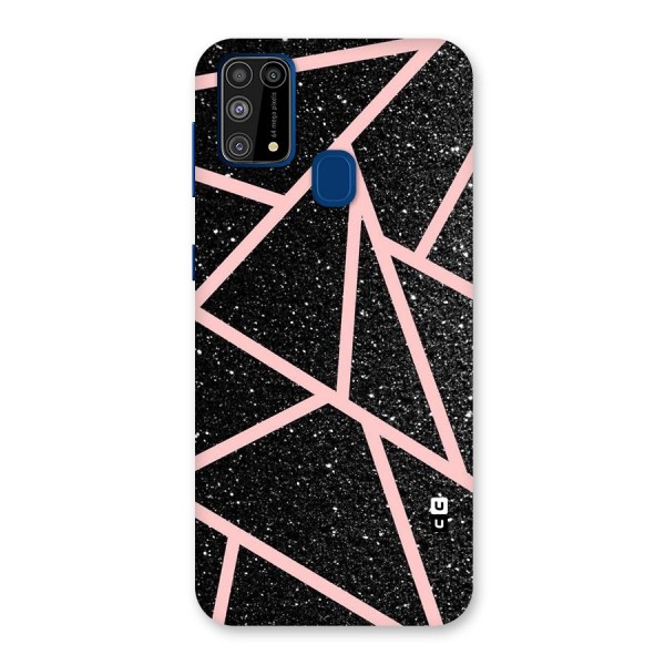 Concrete Black Pink Stripes Back Case for Galaxy F41