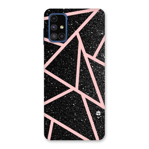 Concrete Black Pink Stripes Back Case for Galaxy M51