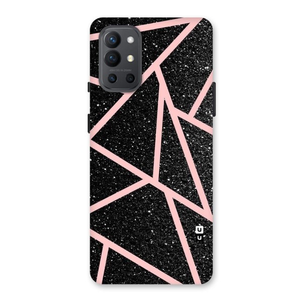 Concrete Black Pink Stripes Back Case for OnePlus 9R