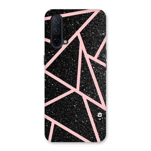 Concrete Black Pink Stripes Back Case for OnePlus Nord CE 5G