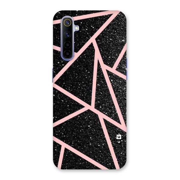 Concrete Black Pink Stripes Back Case for Realme 6