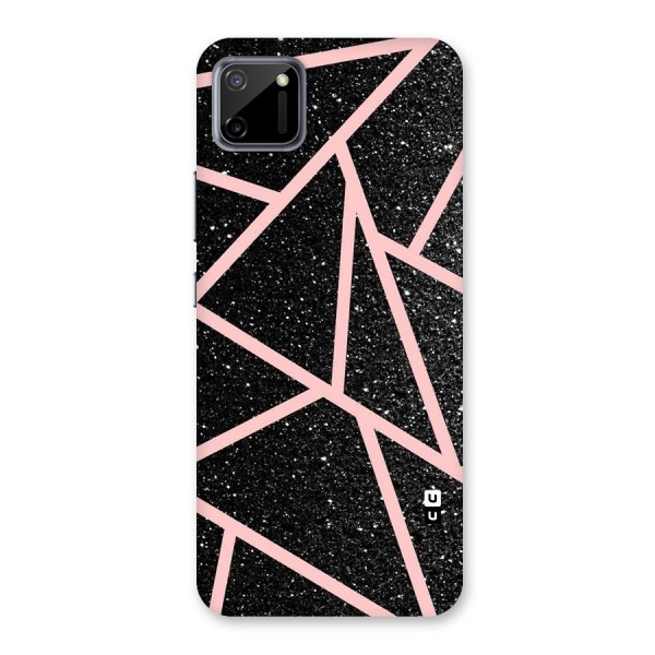 Concrete Black Pink Stripes Back Case for Realme C11