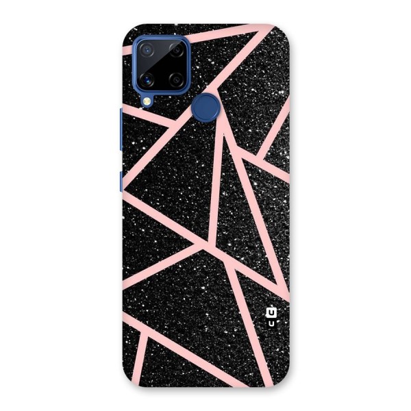 Concrete Black Pink Stripes Back Case for Realme C12