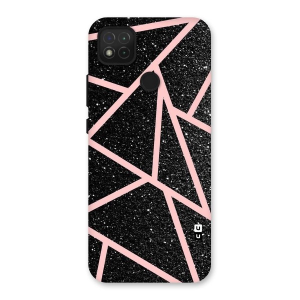 Concrete Black Pink Stripes Back Case for Redmi 9C