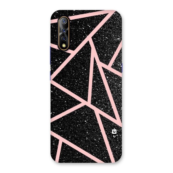 Concrete Black Pink Stripes Back Case for Vivo S1