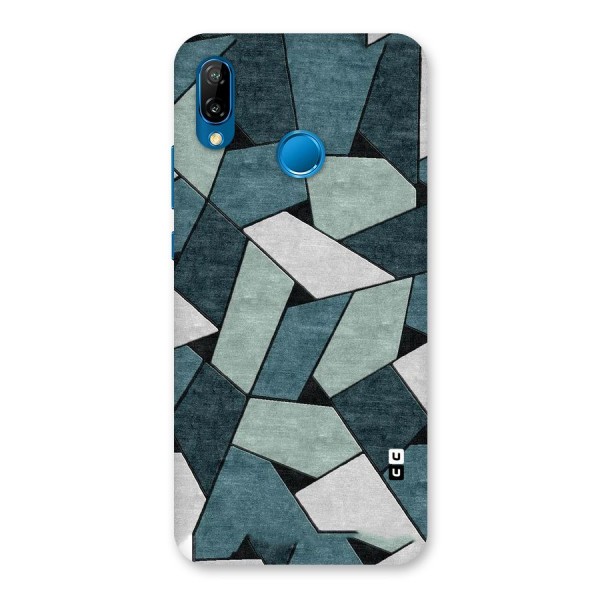 Concrete Green Abstract Back Case for Huawei P20 Lite