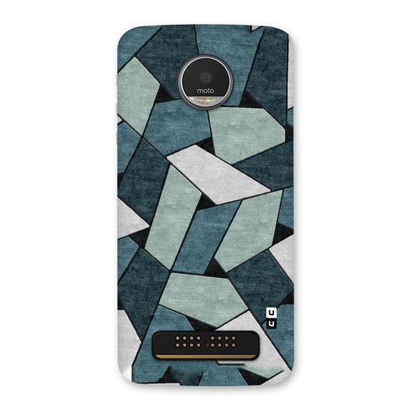 Concrete Green Abstract Back Case for Moto Z Play