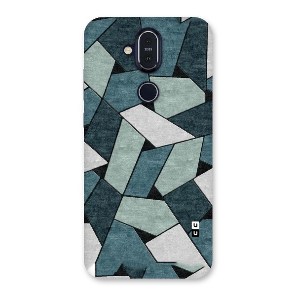 Concrete Green Abstract Back Case for Nokia 8.1