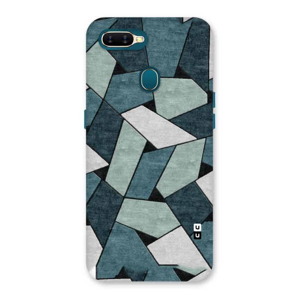 Concrete Green Abstract Back Case for Oppo A12