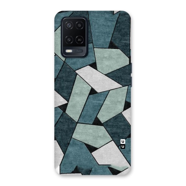 Concrete Green Abstract Back Case for Oppo A54