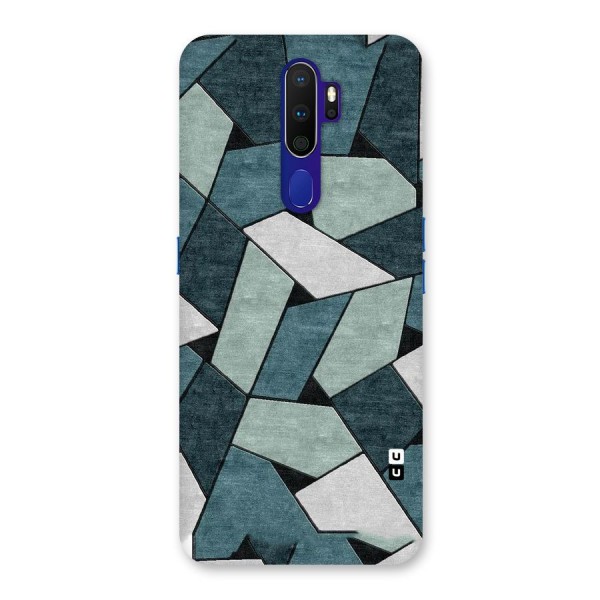 Concrete Green Abstract Back Case for Oppo A9 (2020)