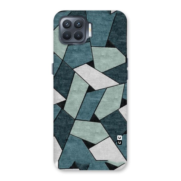 Concrete Green Abstract Back Case for Oppo F17 Pro