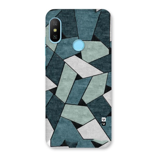 Concrete Green Abstract Back Case for Redmi 6 Pro