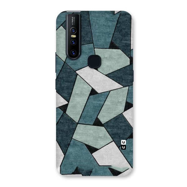 Concrete Green Abstract Back Case for Vivo V15