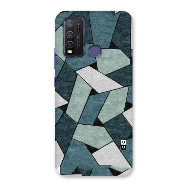 Concrete Green Abstract Back Case for Vivo Y30