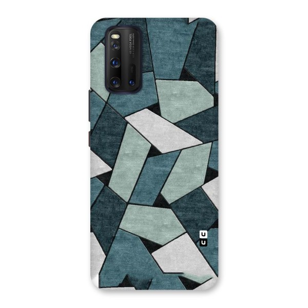 Concrete Green Abstract Back Case for Vivo iQOO 3