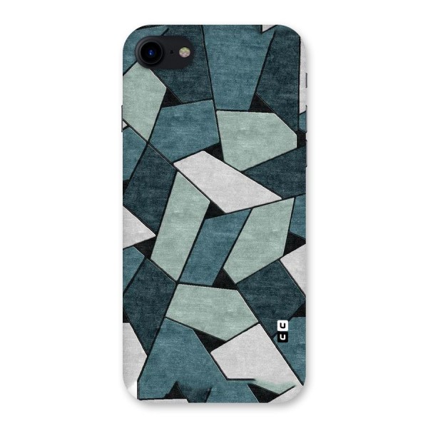 Concrete Green Abstract Back Case for iPhone SE 2020