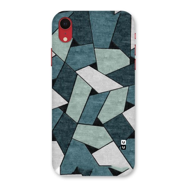 Concrete Green Abstract Back Case for iPhone XR