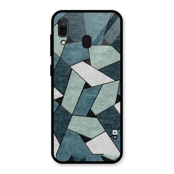 Concrete Green Abstract Glass Back Case for Galaxy A30