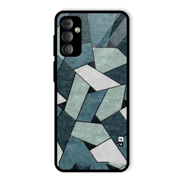 Concrete Green Abstract Glass Back Case for Galaxy F23